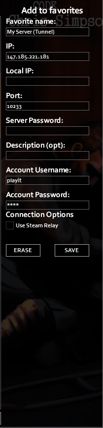 Adding the server